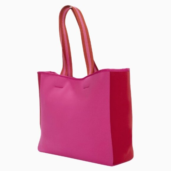 Neoprene Beach Tote in Pink/Red by SUMMERSALT - Picture 3 of 3